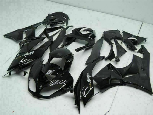 Carenado ZX6R 2009-2012 - Negro Blanco Ninja 636