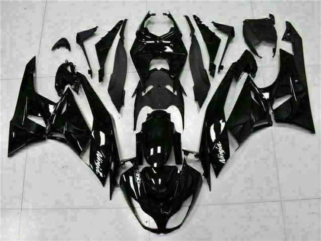 Carenado ZX6R 2009-2012 - Negro Blanco Ninja