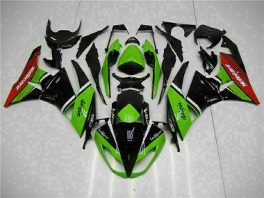 Carenado ZX6R 2009-2012 - Verde Negro Rojo