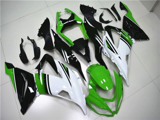 Carenado ZX6R 2013-2018 - Verde Blanco Negro Carenado ZX6R 2013-2018 - Verde Blanco Negro