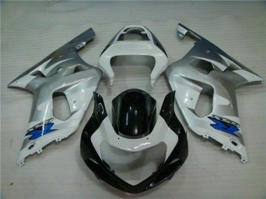 Carrocería GSXR 600 / 750 K1 K2 K3 2001-2003 - Plata Negro
