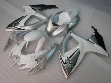 Carrocería GSXR 600 / 750 K6 2006-2007 - Blanco Plata