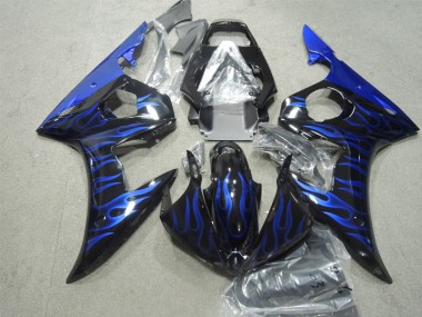 Carrocería R6 2003-2005 - Llama azul negra