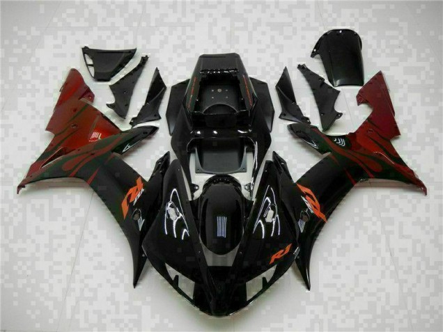 Completo ABS Plástico R1 2002-2003 - Negro Completo ABS Plástico R1 2002-2003 - Negro