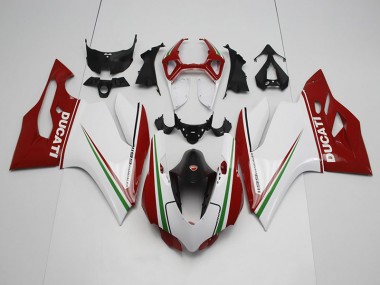 Inyección Kits Carenado Ducati 1199 2011-2014 - Blanco Rojo