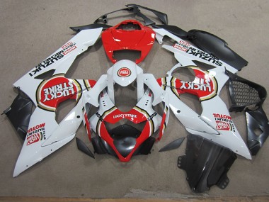 Kit ABS Carenado GSXR 1000 K5 2005-2006 - Blanco Lucky Strike Rojo Motul