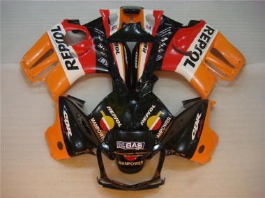 Kit Carenado ABS Completo CBR 600 F3 1995-1998 - Negro Naranja Repsol