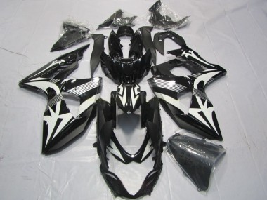 Kit Carenado ABS Completo GSXR 1000 K9 2009-2016 - Negro Blanco