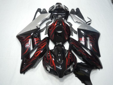 Kit Carenado CBR 1000 RR 2004-2005 - Negro Rojo Llama