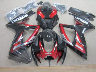 Kit Carenado GSXR 600 K6 2006-2007 - Negro Rojo