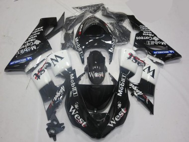 Kit Carenado ZX6R 2005-2006 - Blanco Negro