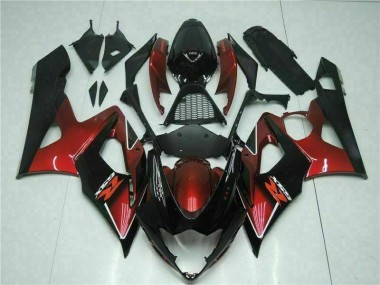 Kit Completo Carenado GSXR 1000 K5 2005-2006 - Rojo Negro