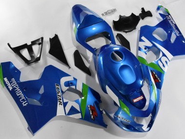 Kit Completo Carenado GSXR 600 / 750 K4 2004-2005 - Azul Blanco