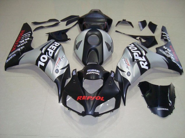 Kits Carenado CBR 1000 RR 2006-2007 - Negro Mate Plata Repsol