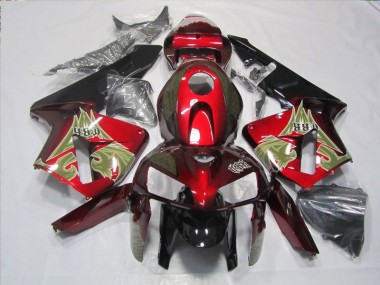 Kits Carenado CBR 600 RR 2005-2006 - Negro Rojo