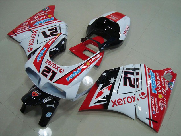 Kits Carenado Ducati 748 916 996 996S 1993-2005 - Rojo Blanco Xerox 21 Kits Carenado Ducati 748 916 996 996S 1993-2005 - Rojo Blanco Xerox 21