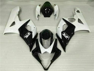 Kits Completo Carenado ABS GSXR 1000 K5 2005-2006 - Blanco Negro