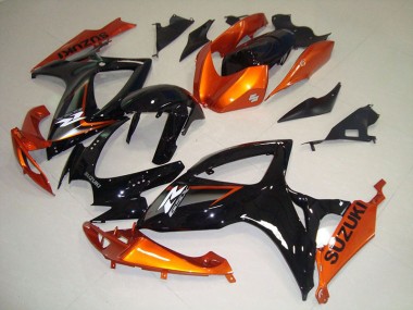 Kits Completo Carenado ABS GSXR 750 K6 2006-2007 - Negro Naranja
