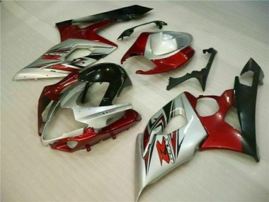 Plástica GSXR 1000 K5 2005-2006 - Rojo Blanco