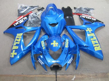 Plástica GSXR 750 K6 2006-2007 - Azul Amarillo Rizla
